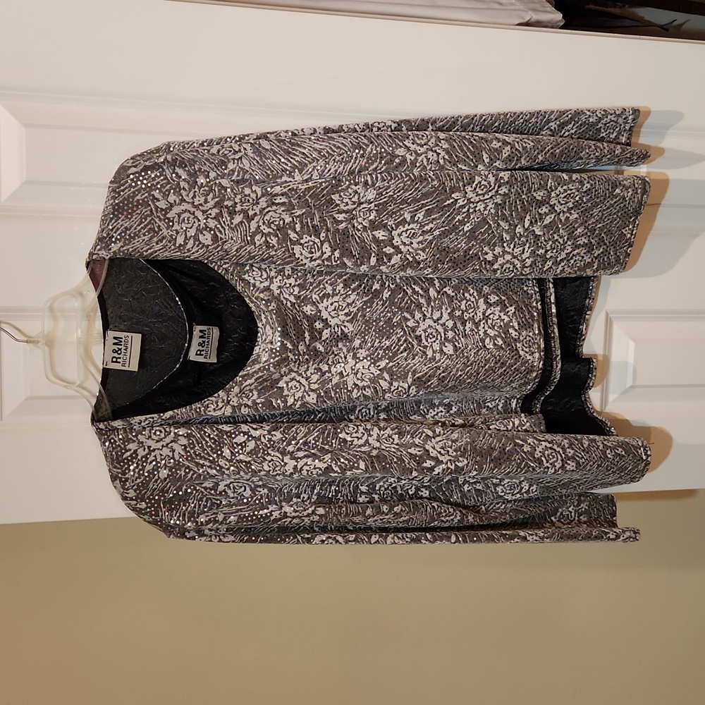 Rose Sparkle sleeveless Top and Jacket